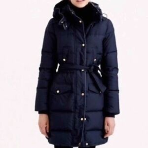 J.Crew Wintress Belted Down Puffer Coat